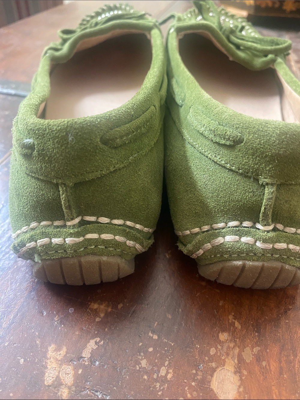 Steve Madden leather Suede Peace Moccasins Sz 6.5 loafer - Picture 9 of 9